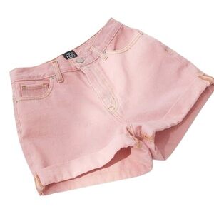 Urban Outfitters Light Pink Mom High Rise Jean Shorts Denim Cuffed 28 6